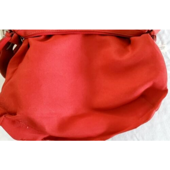 Laura Scott Genuine Red Leather Large Size  Handbag Shoulder bag Purse - Picture 4 of 8